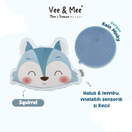 Vee And Mee Bantal Print Kids Squirrel Series